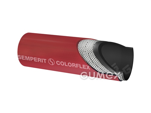 Tlaková hadice na vodu a vzduch COLORFLEX RED, 13/21mm, 20bar, EPDM, -40°C/+120°C (max. 100°C pro kapaliny v uzavřených systémech), červená